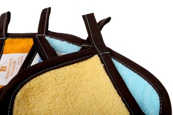 Set 2 Miếng lót tay bắc bếp sợi bông Hanosimex an toàn siêu bền nhấc nồi dễ dàng